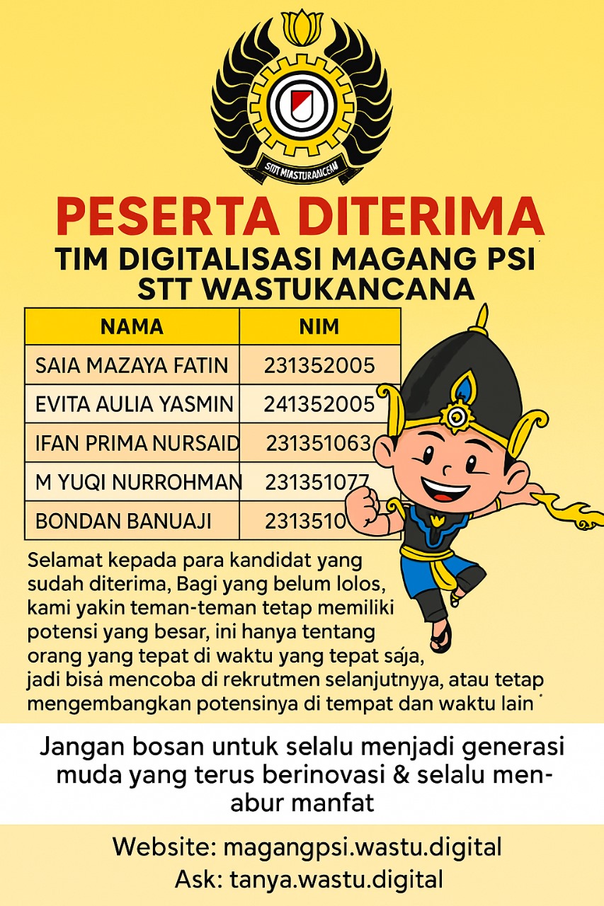 Pengumuman Kelulusan Magang PSI